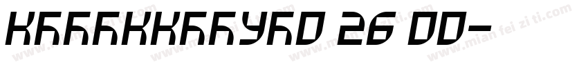 KSEQKKNYUO0 26 00字体转换